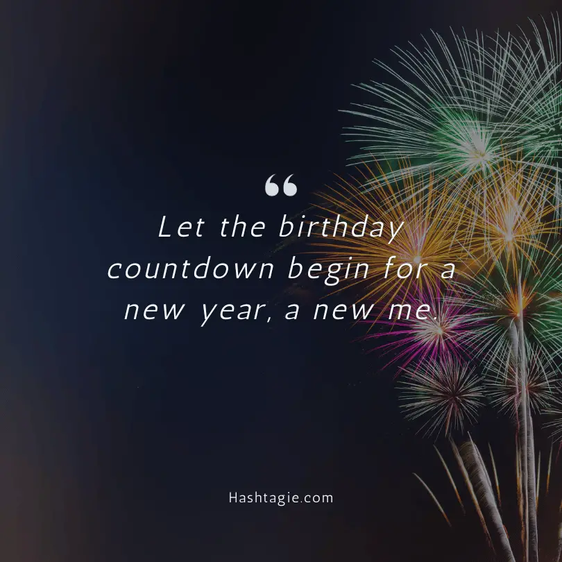 Birthday countdown captions  example image