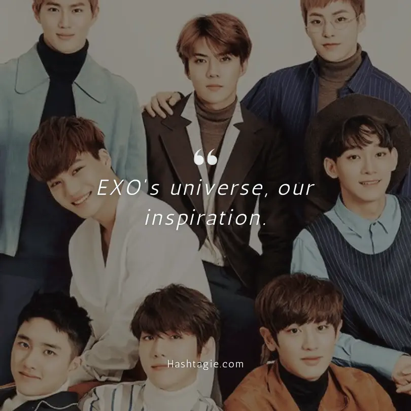 EXO themed captions example image