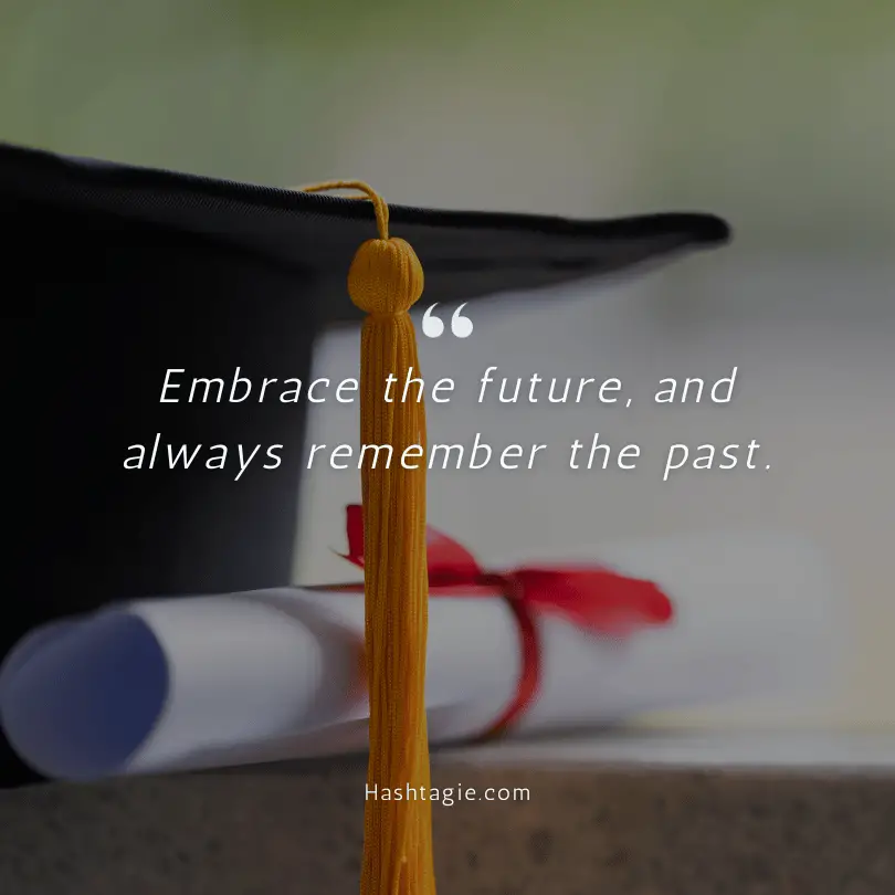 Farewell graduation captions example image