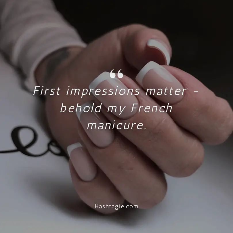French Manicure Captions example image