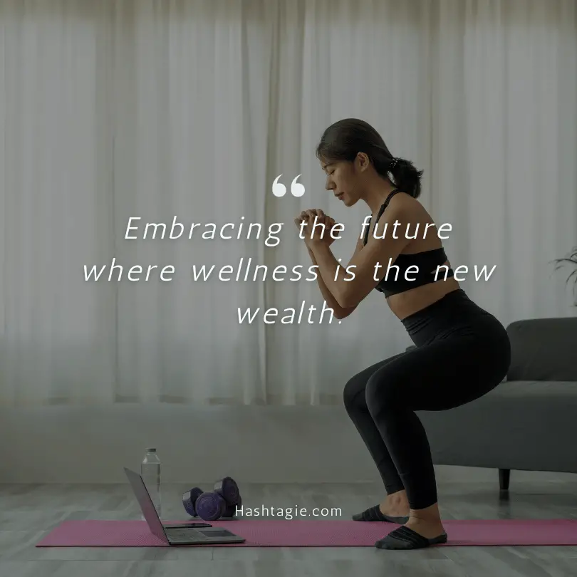 Future fitness goals Instagram captions example image