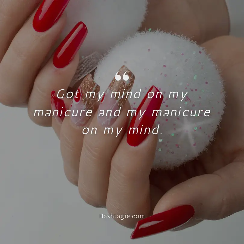 Gel Nails Captions example image