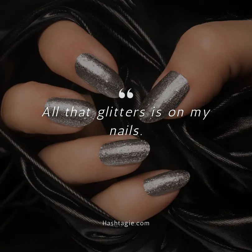 Glitter Nail Captions example image