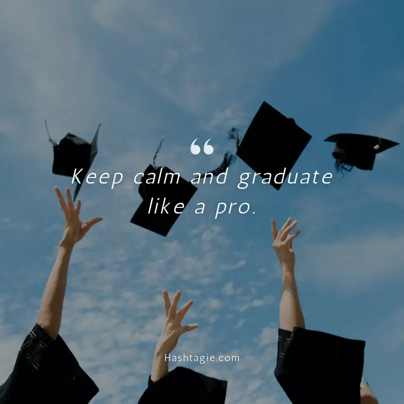 Graduation achievement captions example image