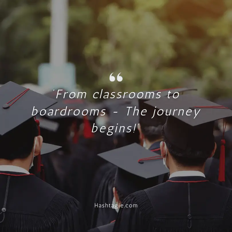 Graduation captions for college or university students example image