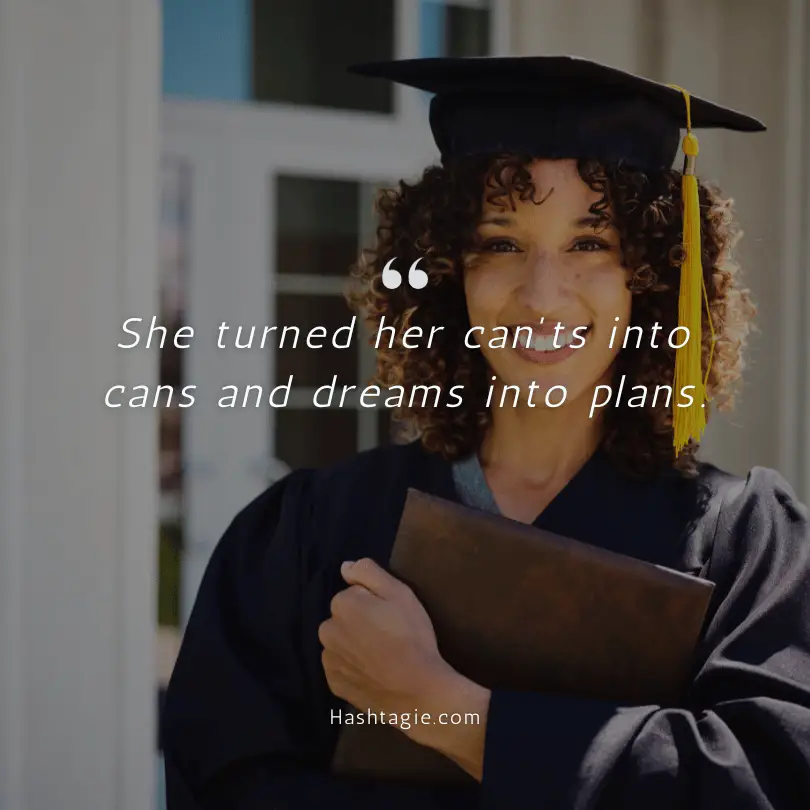 Graduation captions for daughters example image