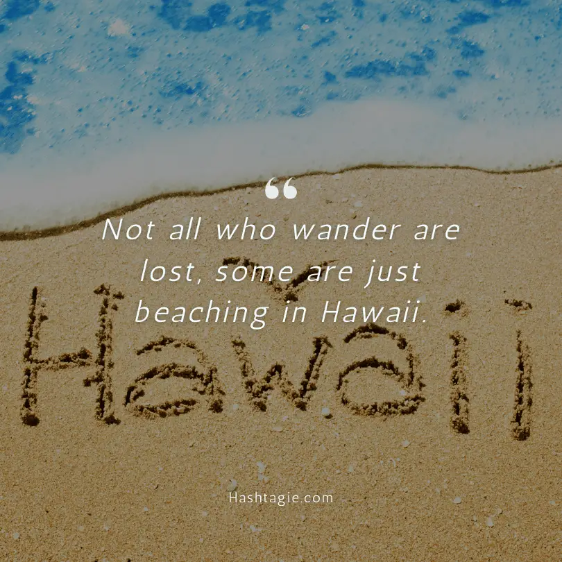 Hawaii Beach Vacation Instagram Captions example image