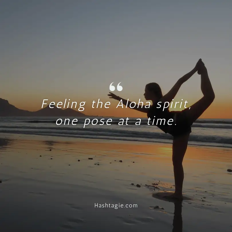 Hawaii Yoga Retreat Instagram Captions example image