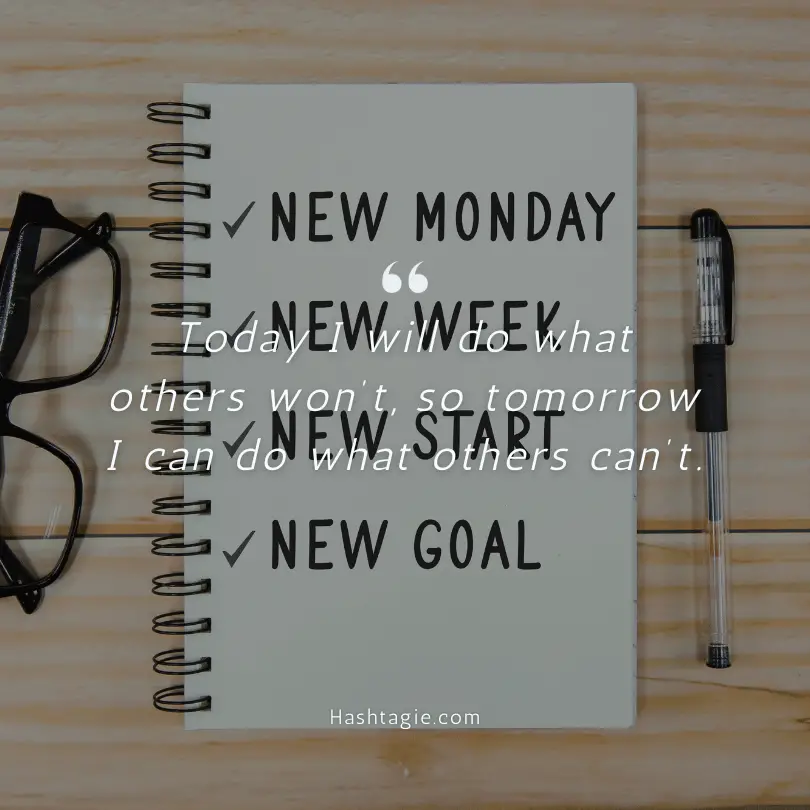 Monday motivation captions example image