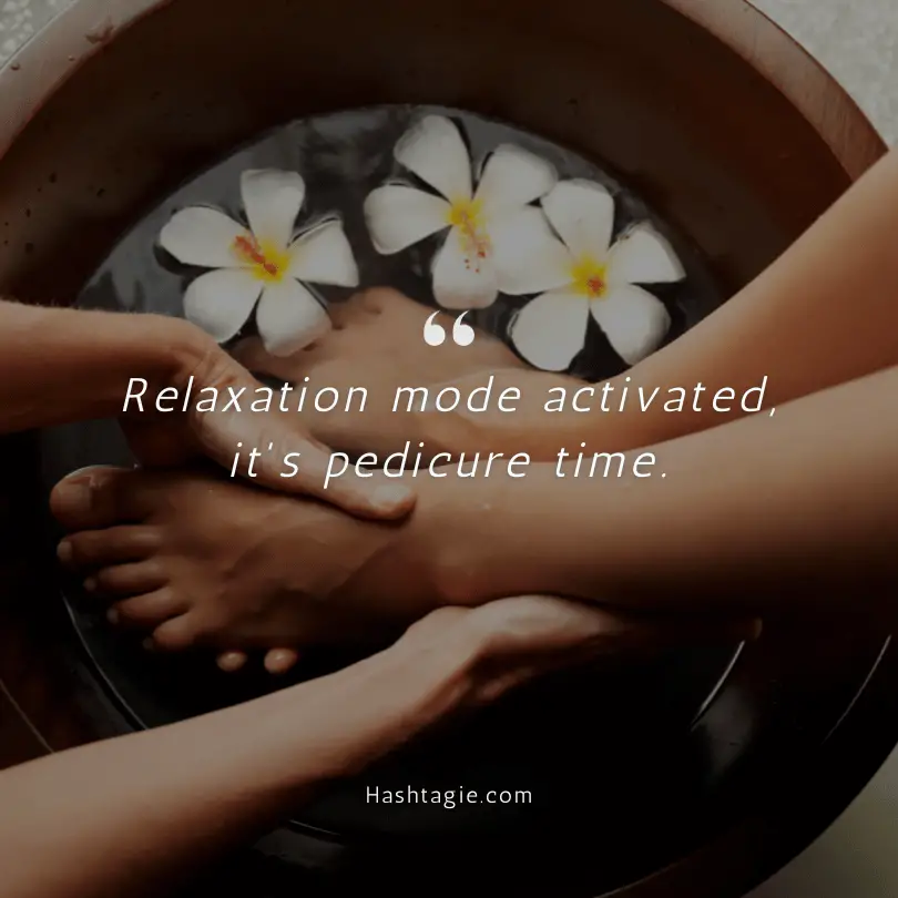 Pedicure Captions example image