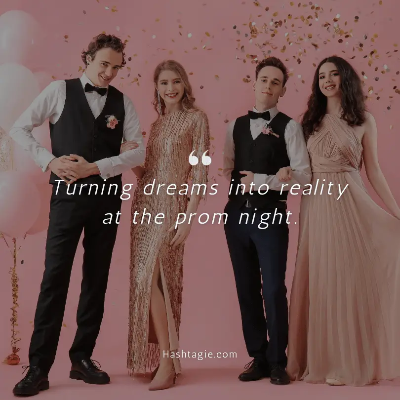 Prom captions for Instagram example image