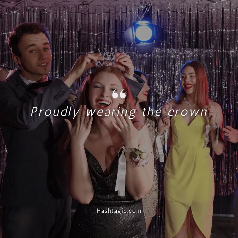 Prom king captions example image