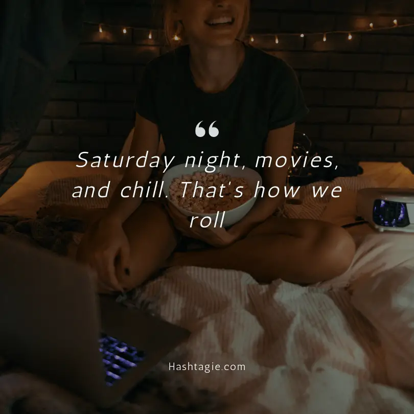 Saturday Movie Night Captions. example image