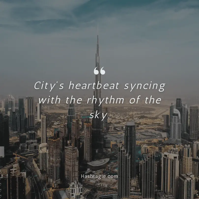 Sky captions for city skyline photos example image