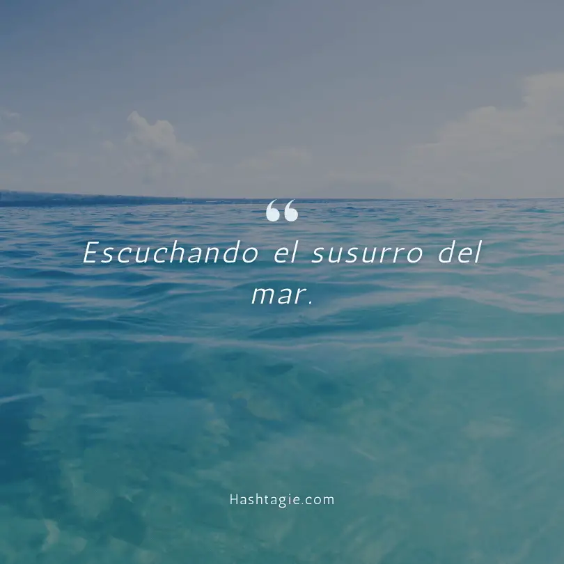 Spanish Captions for Beach Vacation example image