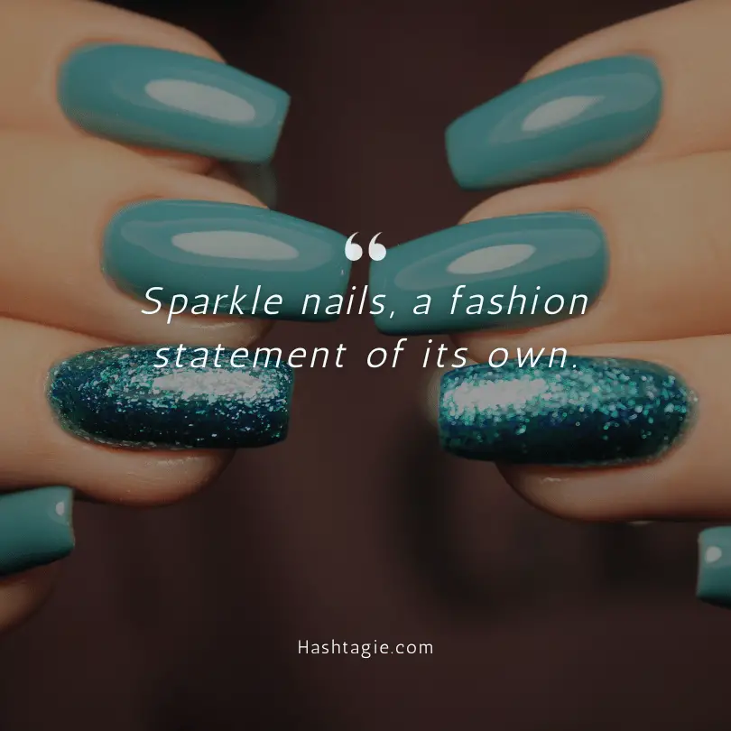 Sparkle Nails Captions example image