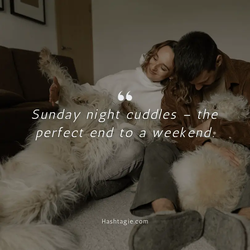 Sunday Night In Instagram captions example image