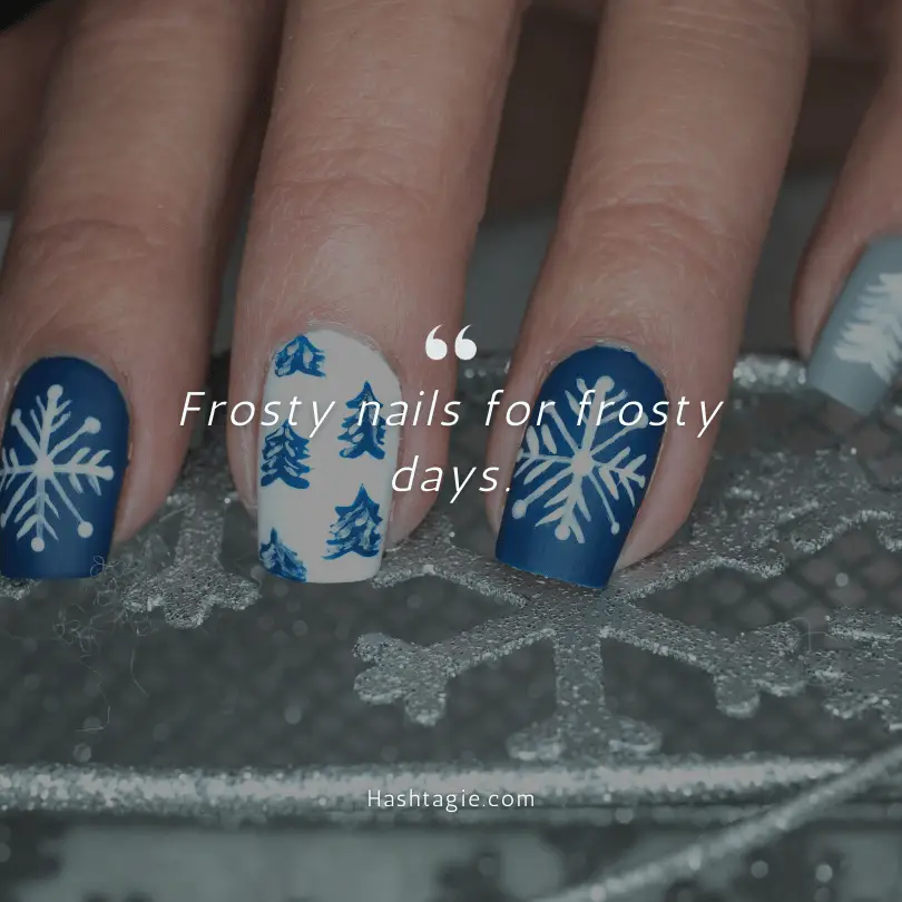 Winter Nail Captions example image